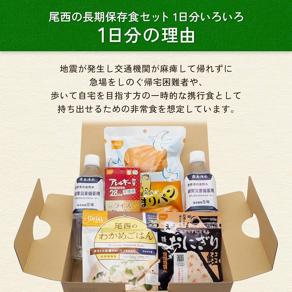 【次回入荷未定】もしものために…尾西食品 保存食⑦32個入り 尾西食品 非常食 7日間基本セット 5年保存 非常食セット 18種類